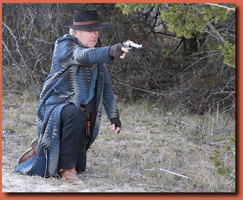 Nick got to play an outlaw in the film "Headin to Mexico" which is being shot in Texas this winter.